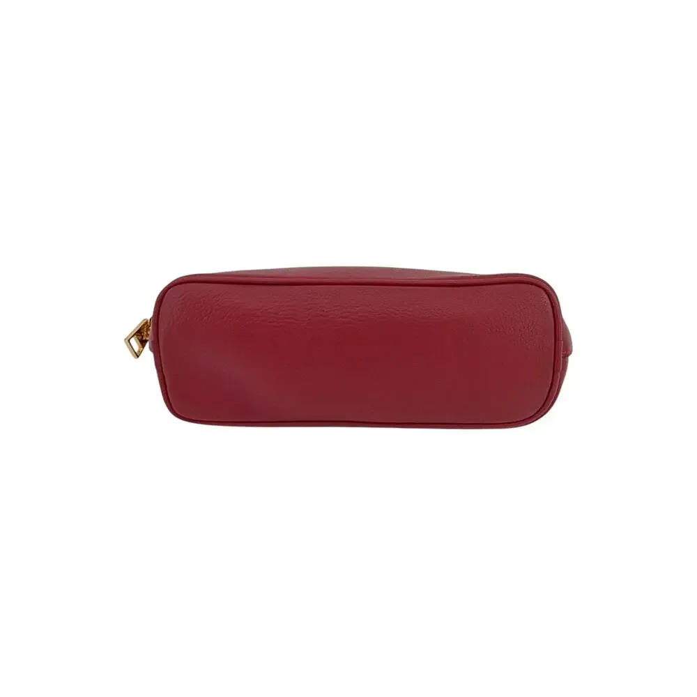 TOM FORD Leather Cosmetic Case Pouch Bag in Red